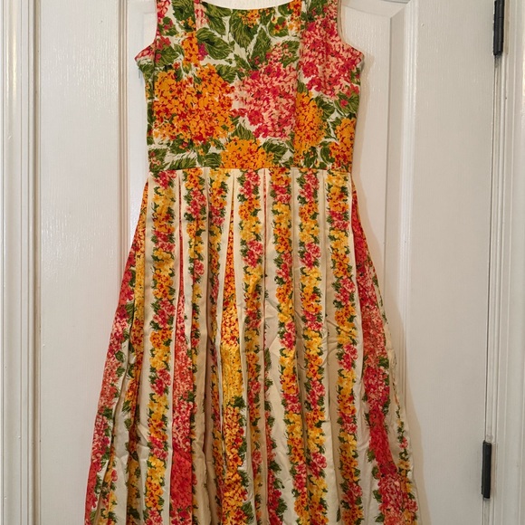 Isaac Mizrahi Floral Midi Dress Size 4 - Picture 6 of 7